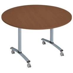 Table Ronde Plateau Mélaminé Pivotant Axe -Magasin De Fournitures De Bureau AIG22730738