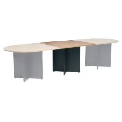 Extension Rectangulaire Pour Table Modulaire Ovale - Pied En Croix