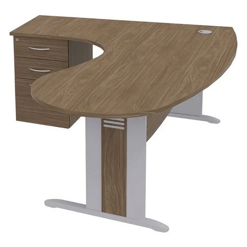 Bureau Convivial Quatuor Pied L Bois Avec Retour Et Caisson Hauteur Bureau - Manutan 6 Bureau Convivial Quatuor Pied L Bois Avec Retour Et Caisson Hauteur Bureau - Manutan – Image 4