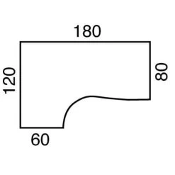 Bureau Compact Open - Hêtre/ Aluminium - Piètement Fixe -Magasin De Fournitures De Bureau AIG298599 1
