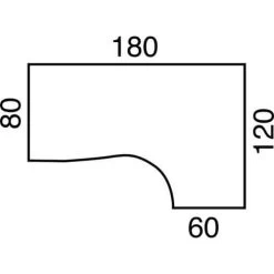 Bureau Compact Open - Hêtre/ Aluminium - Piètement Fixe