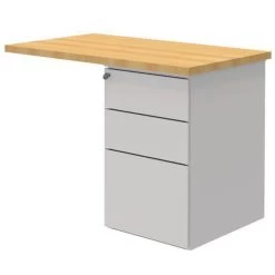 Élément De Retour Open Avec Caisson - Hêtre/ Blanc