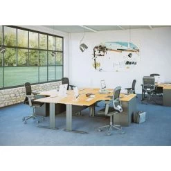 Bureau Compact - Hêtre - Manutan 16 Bureau Compact - Hêtre - Manutan -Magasin De Fournitures De Bureau AIG3126255