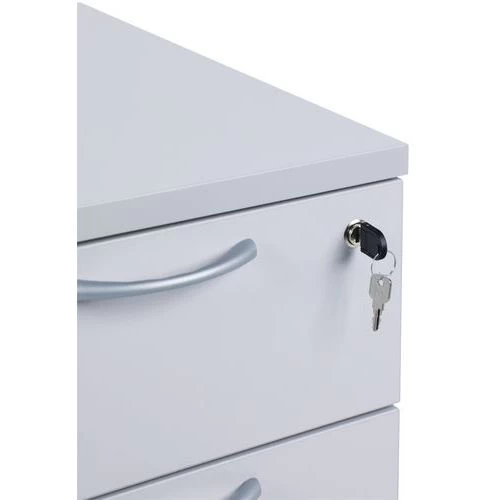 Caisson Mobile - Gris Clair - Manutan 3 Caisson Mobile - Gris Clair - Manutan