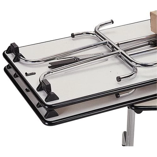 Table Modulaire Pliante - Piètement Chromé - Rectangulaire 4 Table Modulaire Pliante - Piètement Chromé - Rectangulaire – Image 2