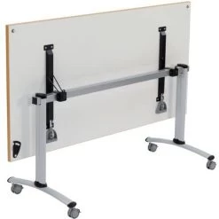 Table Mobile à Plateau Rectangulaire Pliant - Gris Clair 9 Table Mobile à Plateau Rectangulaire Pliant - Gris Clair -Magasin De Fournitures De Bureau AIG360271 1