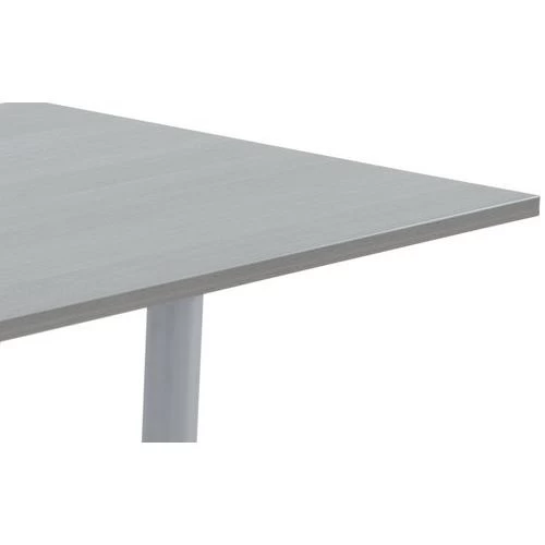 Table Mobile à Plateau Rectangulaire Pliant - Gris Clair 7 Table Mobile à Plateau Rectangulaire Pliant - Gris Clair – Image 5