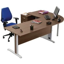 Pack Bureau Droit Pieds L 160cm+angle 90°+bureau 80cm+caisson Mobile Quatuor -Magasin De Fournitures De Bureau AIG40901555
