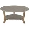 Table Basse Ronde Ø 80 Cm Zélos 2 Plateaux