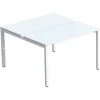 Bureau Droit Partagé Pieds Blanc/plateau Blanc - 2 Pôles - Paperflow 2 Bureau Droit Partagé Pieds Blanc/plateau Blanc - 2 Pôles - Paperflow -Magasin De Fournitures De Bureau AIG6057030