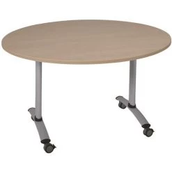 Table Ronde Plateau Mélaminé Pivotant Axe -Magasin De Fournitures De Bureau AIG6349977