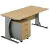 Pack Bureau Droit + Caisson Mobile 3 Tiroirs Clap -Magasin De Fournitures De Bureau AIG6351645