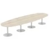 Table Elbia Piètement Sur Base Métal Ø 60 Cm Plateau épaisseur 30 Mm