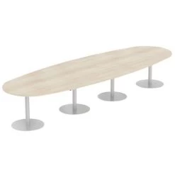 Table Elbia Piètement Sur Base Métal Ø 60 Cm Plateau épaisseur 30 Mm