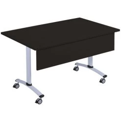 Table Carrée Avec Voile De Fond Plateau Mélaminé Pivotant Axe -Magasin De Fournitures De Bureau AIG6477127