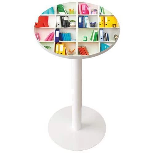 Table De Réunion Haute Easy Office Ø 60 Cm Plateau Coloris Décor 3 Table De Réunion Haute Easy Office Ø 60 Cm Plateau Coloris Décor
