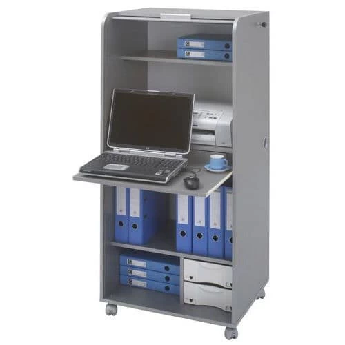 Armoire Informatique Mobile Orga Coloris Aluminium 3 Armoire Informatique Mobile Orga Coloris Aluminium