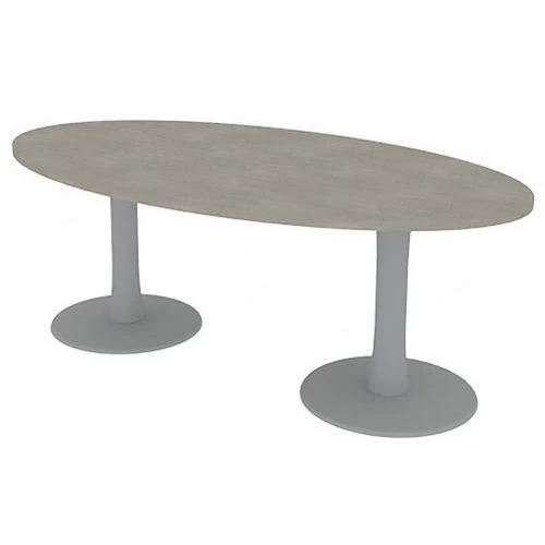 Table De Réunion Plateau Ovale Longueur 200 Cm 2 Pieds - Quadrifoglio 3 Table De Réunion Plateau Ovale Longueur 200 Cm 2 Pieds - Quadrifoglio