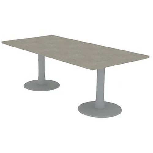 Table De Réunion Plateau Rectangulaire 210x100cm, 2 Pieds-Quadrifoglio 3 Table De Réunion Plateau Rectangulaire 210x100cm, 2 Pieds-Quadrifoglio