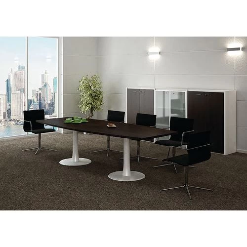 Table De Réunion Tonneau Longueur 280 Cm - Quadrifoglio 4 Table De Réunion Tonneau Longueur 280 Cm - Quadrifoglio – Image 2