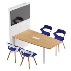 Station Visio Hub Table Haute -Magasin De Fournitures De Bureau AIG6905403