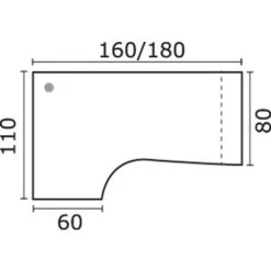 Bureau Asymétrique Astro Arche 180 Cm Retour à Gauche -Magasin De Fournitures De Bureau AIG6978570