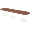 Table Conseil Ovale Pied Tulipe Avec Base Ronde