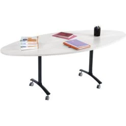 Table Plateau Stratifié Axe Ovale -Magasin De Fournitures De Bureau AIG7175650