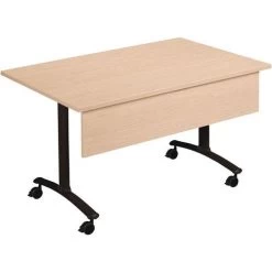 Table Rectangulaire Avec Voile De Fond Plateau Mélaminé Pivotant Axe -Magasin De Fournitures De Bureau AIG7175716