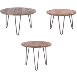 Lot 3 Tables Gigognes Colette Diam. 60/50/45 Cm -Magasin De Fournitures De Bureau AIG7226873