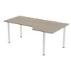Bureau Compact Tubo Droite Retour 100 Cm -Magasin De Fournitures De Bureau AIG7491986