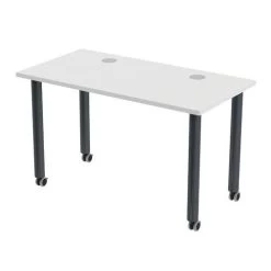 Table De Réunion Tubo à Roulettes 120 X 60 Cm