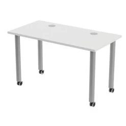 Table De Réunion Tubo à Roulettes 120 X 60 Cm -Magasin De Fournitures De Bureau AIG7492103