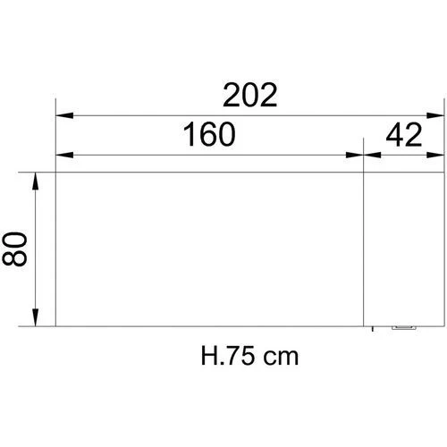 Bureau Avec Plateau 160x80 Cm Avec Caisson HB 4 Tiroirs Solal - Quadrifoglio 4 Bureau Avec Plateau 160x80 Cm Avec Caisson HB 4 Tiroirs Solal - Quadrifoglio – Image 2