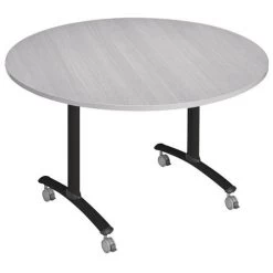 Table Plateau Stratifié Axe Rond