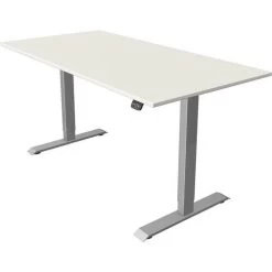 Bureau Réglable Move 1 Silver - L 1600 X P 800 X H 740-1230 Mm