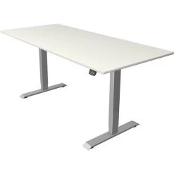Bureau Réglable Move 1 Silver - L 1800 X P 800 X H 740-1230 Mm