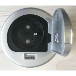 Passe-câble D'alimentation, Intégré Au Bureau, Milieu - Kerkmann